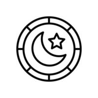 moon star icon for your website design, logo, app, UI. vector