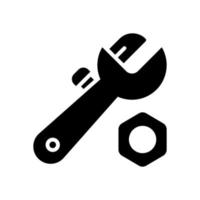 adjustable wrench icon for your website, mobile, presentation, and logo design. vector