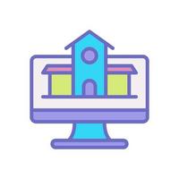 en línea educación icono para tu sitio web diseño, logo, aplicación, ui vector