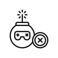 bomb icon for your website design, logo, app, UI. vector