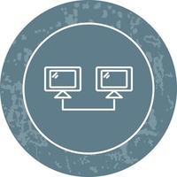 Connected Systems Line Icon vector