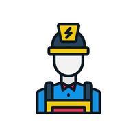 electrician icon for your website design, logo, app, UI. vector
