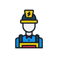 electrician icon for your website design, logo, app, UI. vector