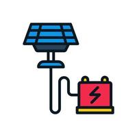 solar panel icono para tu sitio web diseño, logo, aplicación, ui vector