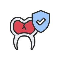 dental proteccion icono para tu sitio web, móvil, presentación, y logo diseño. vector