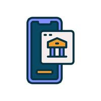 mobile banking icon for your website, mobile, presentation, and logo design. vector