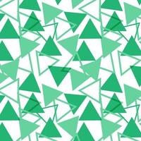 Pattern with green triangles vector. vector