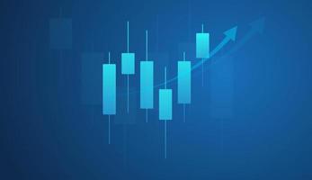 Stock market or forex trading graph in graphic concept suitable for financial investment or Economic trends business idea and all art work design vector