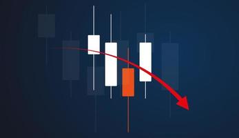 forex comercio grafico en gráfico abajo concepto adecuado para financiero inversión diseño vector