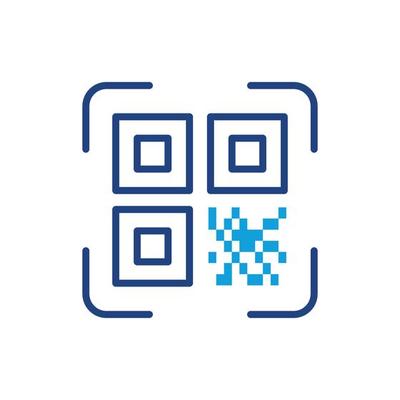QR Code Scanner Line Icon. Scan Qrcode Color Linear Pictogram. Technology Application for Identification Product Outline Symbol. Information Label. Editable Stroke. Isolated Vector Illustration.