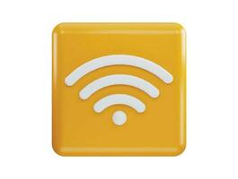 wifi signal with 3d rendering vector icon illustration