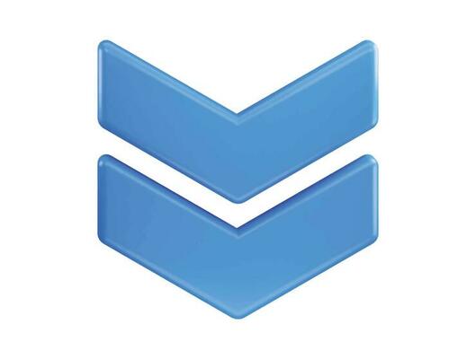 Arrow icon on 3d rendering vector illustration