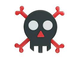 Danger icon 3d rendering vector illustration