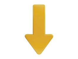 Arrow icon on 3d rendering vector illustration