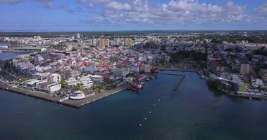 aereo visualizzazioni di pointe-à-pitre, guadalupa isola video