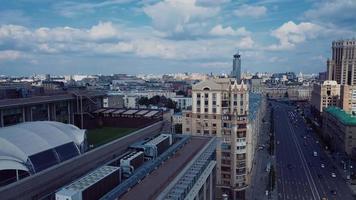 antenn panorama- se av de Centrum av moskva video