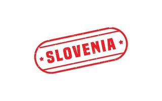Eslovenia sello caucho con grunge estilo en blanco antecedentes vector