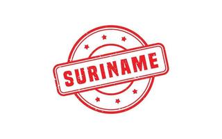 SURINAME stamp rubber with grunge style on white background vector