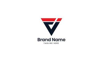 Triangle FI letter logo design. IF Triangle creative initials letter logo concept. FI letter design. Pro Vector