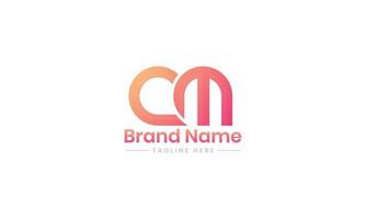 Creative Alphabet letters Initials Monogram logo CM, MC, C and M. Pro vector