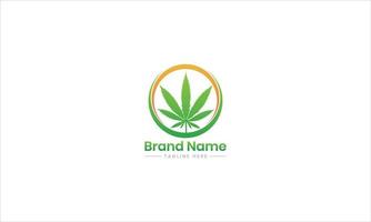 Cannabis logo vector template.