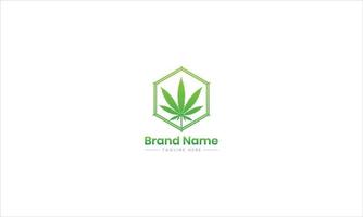 Cannabis logo vector template.