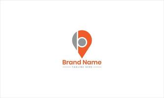 PB Logo Letter with location icon BP monogram and modern minimalist creative look vector illustration. Pro Vector