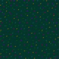 Vector seamless abstract pattern with colorful small drops on dark green background.