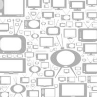 Background made of TVs. A vector illustration