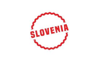 SLOVENIA stamp rubber with grunge style on white background vector