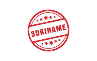 SURINAME stamp rubber with grunge style on white background vector