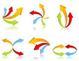 Collection of arrows for web design. A vector illustration