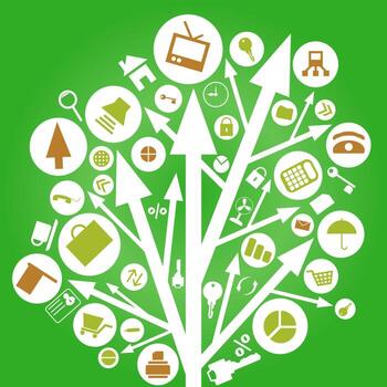 abstracción en el tema de computadora tecnología vector