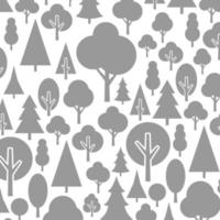 A set of trees. Vector illustration