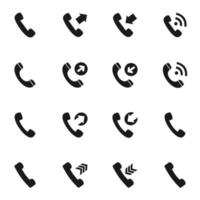conjunto de íconos teléfono. un vector ilustración