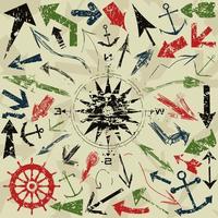 Collection of arrows for web design. A vector illustration