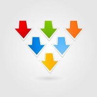 Collection of arrows for web design. A vector illustration