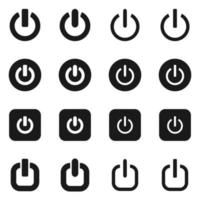 Start button icon vector