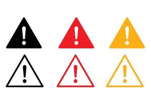 Hazard warning attention sign with exclamation mark symbol, Attention icon.Caution icon vector. Exclamation sign symbol vector