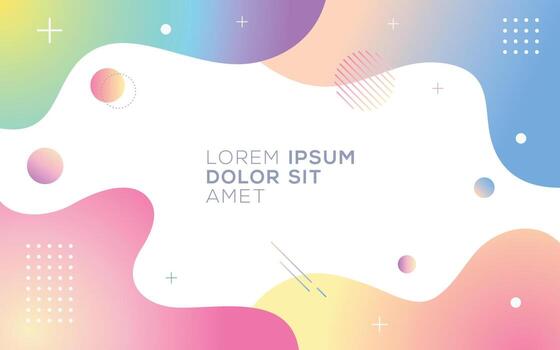 Modern vector graphic of abstract fluid gradient background design template