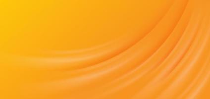 Abstract curved orange layer modern background. vector