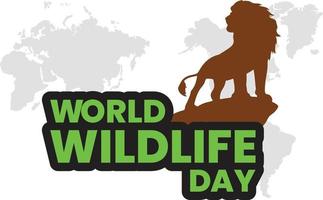 Poster design for world wildlife day Free Vector