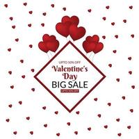 Valentines day sale background with balloons heart pattern. Vector illustration. Wallpaper, flyers, invitation, posters, brochure, banners.