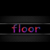 Floor Typography logo vector