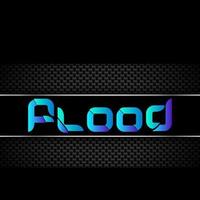 inundar tipografía logo vector