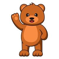 cute cartoon bear illustration vector