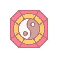 Bagua espejo icono para tu sitio web diseño, logo, aplicación, ui vector