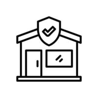 home insurance icon for your website, mobile, presentation, and logo design. vector