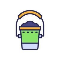 bucket icon for your website, mobile, presentation, and logo design. vector