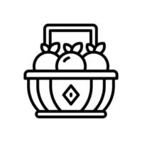 tangerine icon for your website design, logo, app, UI. vector
